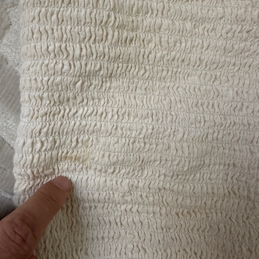Whimsy + Row Textured Cream Tube Top (hemp/organic fabric) size -XS - Picture 10 of 10